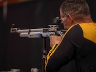 U.S. Army Maj. Jeremy Ditlevson competes in the precision air event during the 2024 Department of Defense Warrior Games