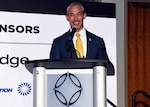 SAN ANTONIO – (June 25, 2024) – San Antonio Mayor, the Hon. Ron Nirenberg, delivered closing remarks at the inaugural AIM Health R&D Summit held at the Henry B. Gonzalez Convention Center. Designed to promote cross-sector collaboration in the development of life-saving battlefield technologies, the summit combines three of San Antonio's leading life sciences events: Military Medical Industry Day (MMID), BexarBio pitch competition, and the San Antonio Military Health and Universities Research Forum (SURF). “These past few days were impactful because they brought together top tier minds from San Antonio’s multi-faceted industries through a compilation of events…,” said Nirenberg. “These events serve to support start-ups, connect medical technologies to our military, and attract presenters from around the nation to showcase the great work that is underway in the Alamo City.” NAMRU San Antonio’s mission is to conduct gap driven combat casualty care, craniofacial, and directed energy research to improve survival, operational readiness, and safety of Department of Defense (DoD) personnel engaged in routine and expeditionary operations. It is one of the leading research and development laboratories for the U.S. Navy under the DoD and is one of eight subordinate research commands in the global network of laboratories operating under the Naval Medical Research Command in Silver Spring, Md. (U.S. Navy photo by Burrell Parmer, NAMRU San Antonio Public Affairs/Released)