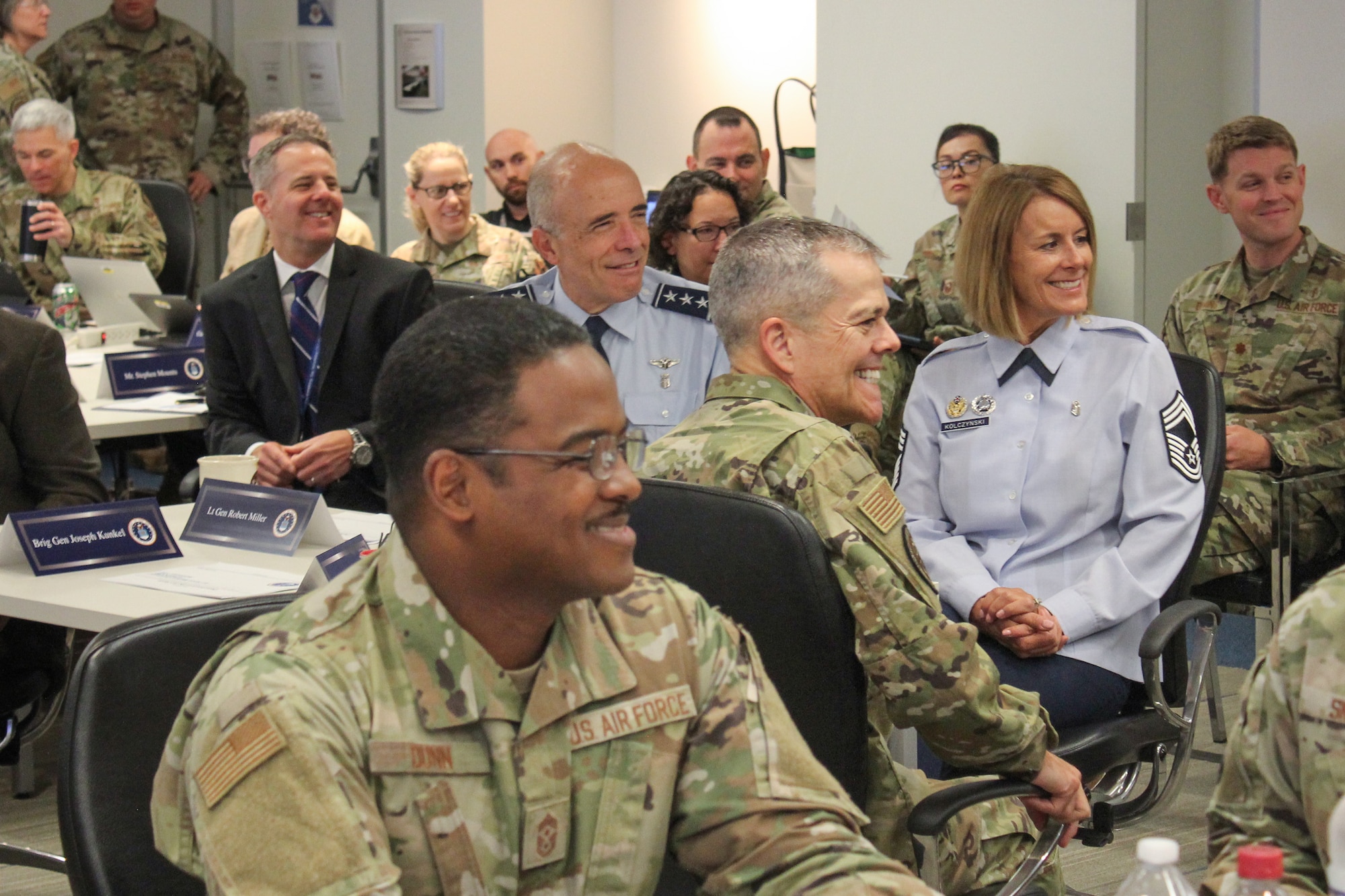 Image of Airmen attending a meeting.
