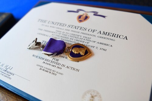 Image of Purple Heart award