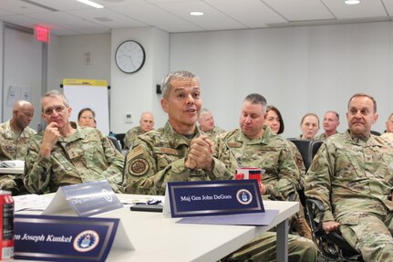 Image of Airmen attending a meeting.
