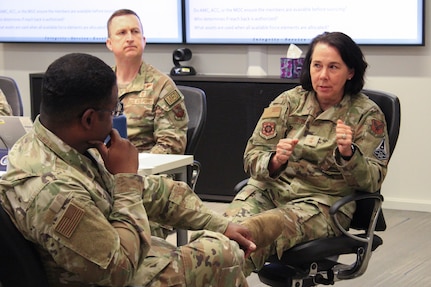 Image of Airmen attending a meeting.