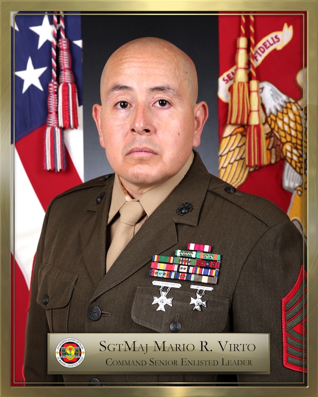 SgtMaj Mario R. Virto Bio Photo