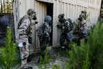 U.S. Air Force National Guard and active-duty Airmen from 15 units across seven states and one territory converged for an emergency management battlefield expeditionary response deployment training at the McCrady Training Center, Eastover, South Carolina, June 7, 2024. The multi-day Fox EMBER exercise enabled Airmen to develop skills for chemical, biological, radiological and nuclear events during an immersive deployment environment using real-world scenarios.