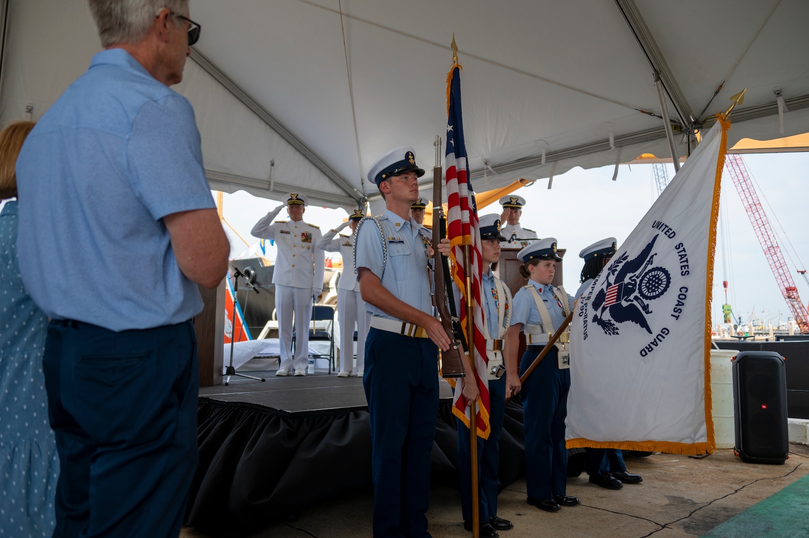 Coast Guard Cutter Willow conducts change of command ceremony