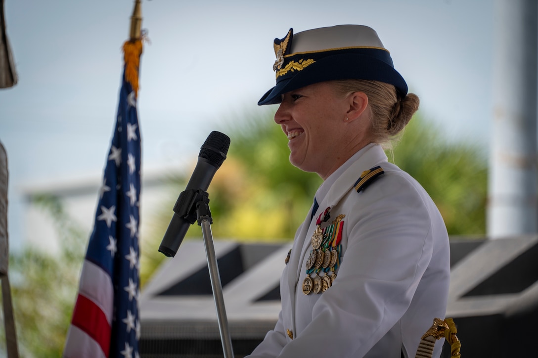 Coast Guard Cutter Willow conducts change of command ceremony