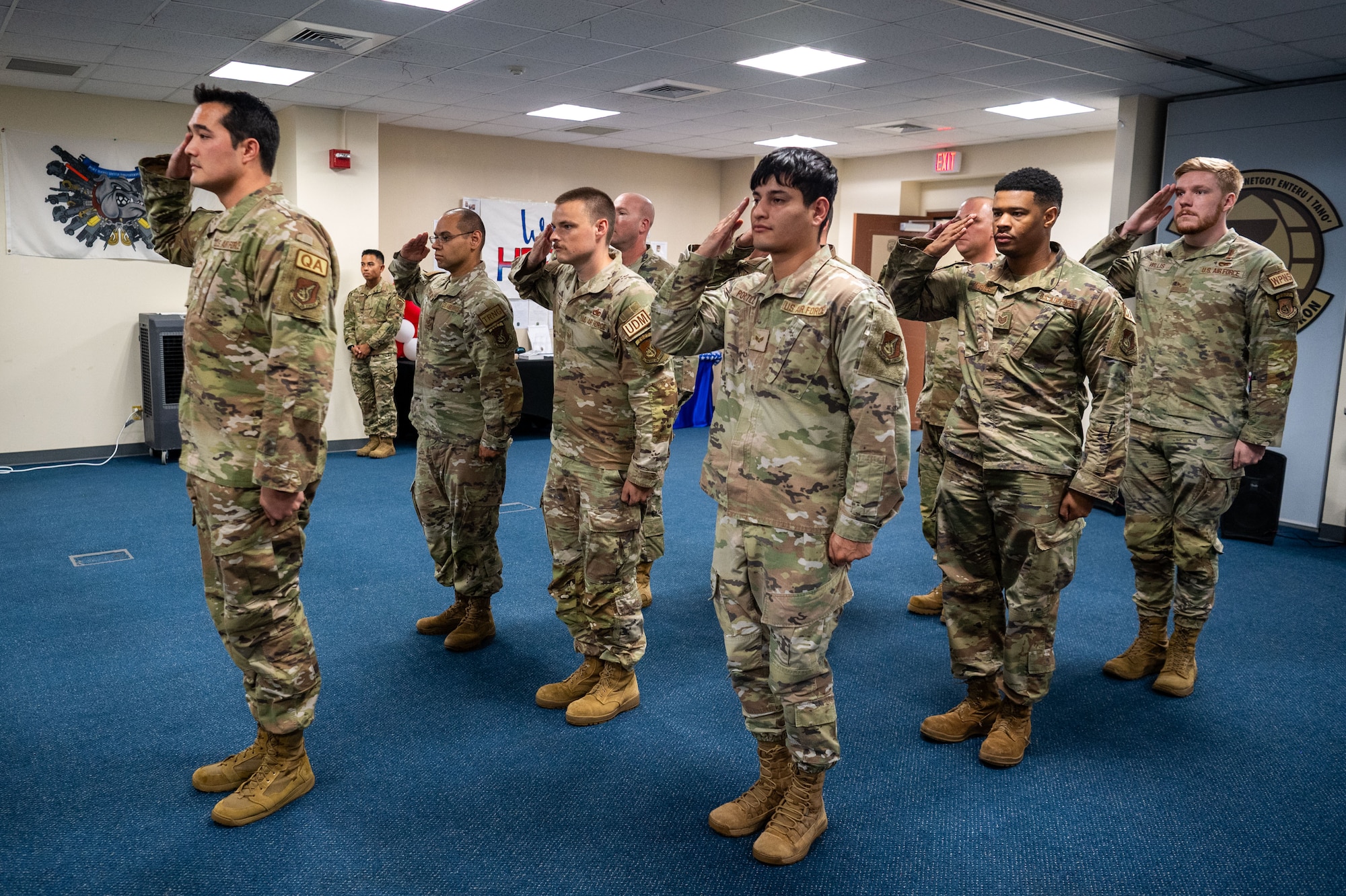 U.S. Air Force Col. Matthew S. Drossner, 36th Expeditionary Aircraft Maintenance Squadron commander, relinquished command to Maj. Sean P. Harte during the 36th Expeditionary Aircraft Maintenance Squadron's Assumption of command at Andersen Air Force Base, Guam, June 27, 2024.