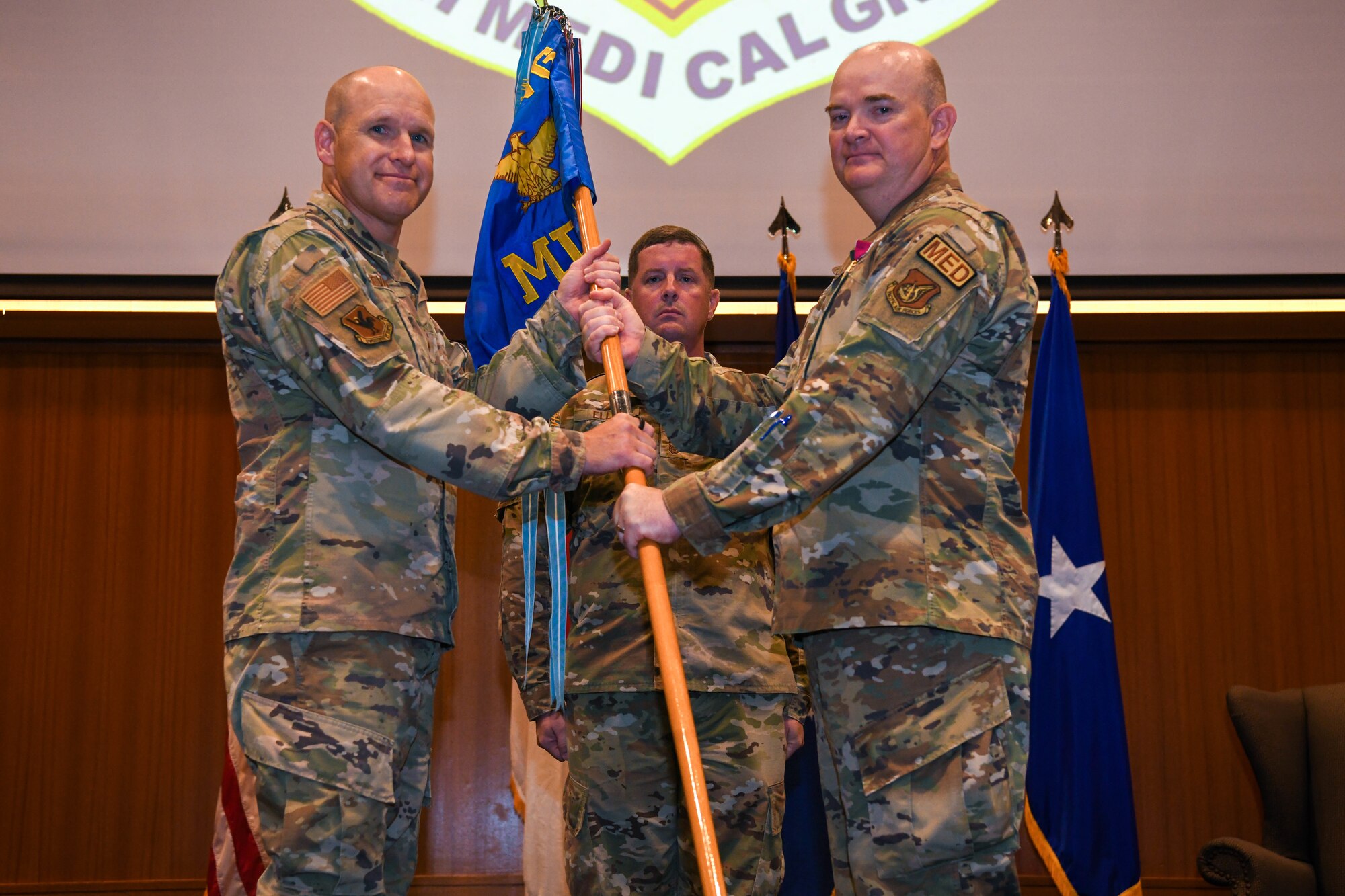 outgoing base commander hands off gaidon to base commander