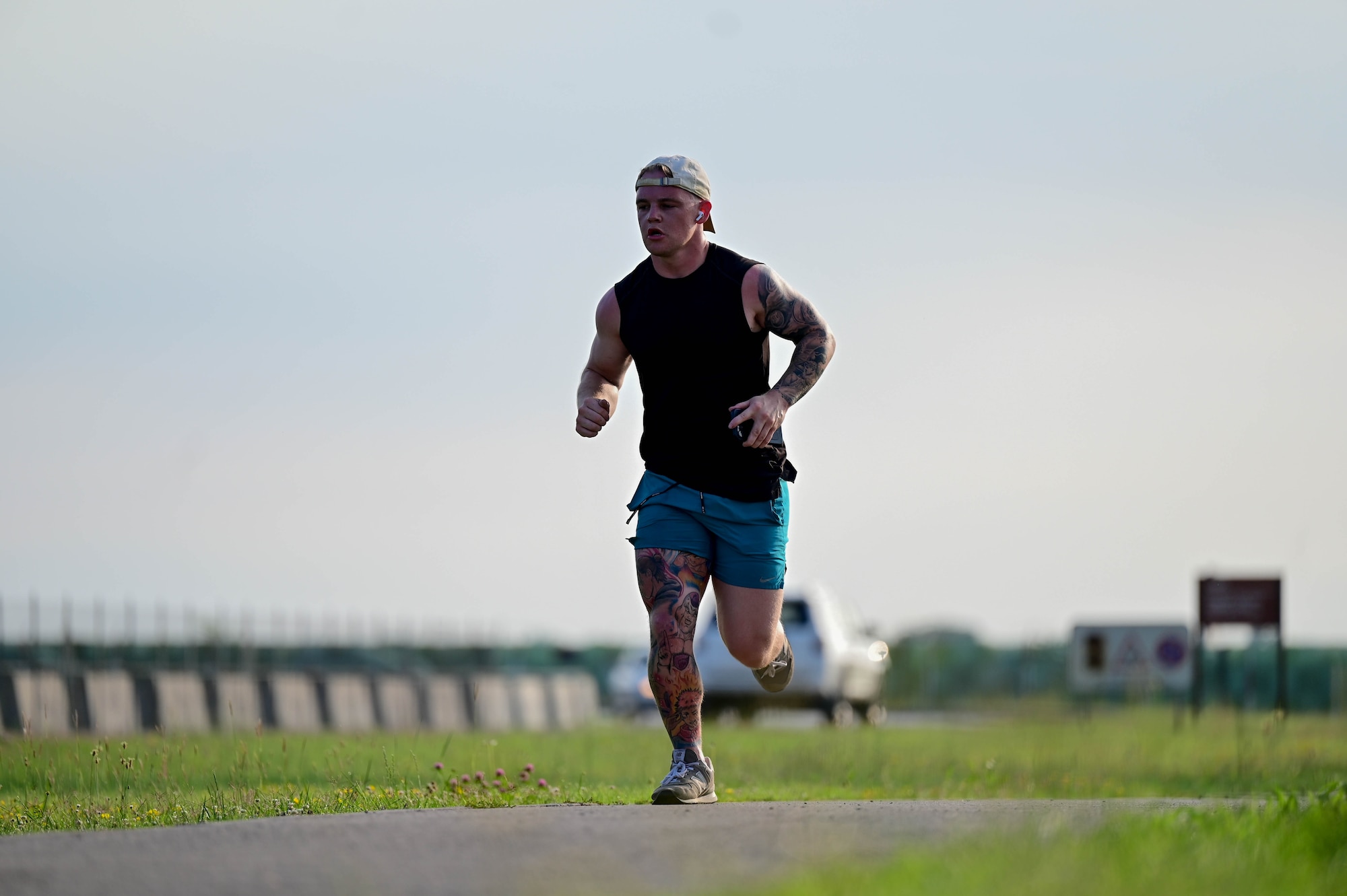 man running