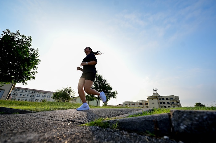 woman running