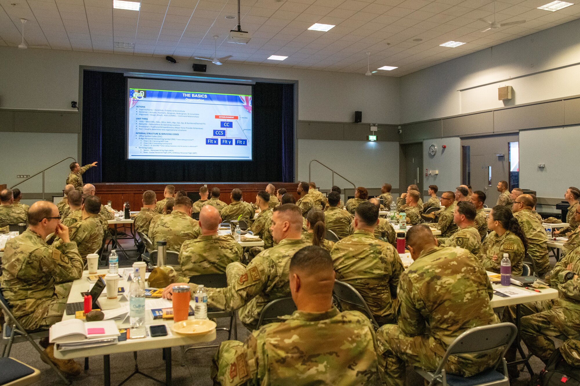 Attendees listen during a senior leadership professional development seminar