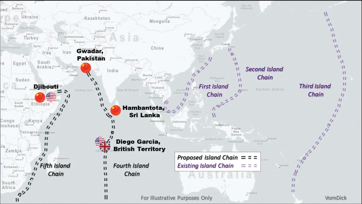 Map of island chains