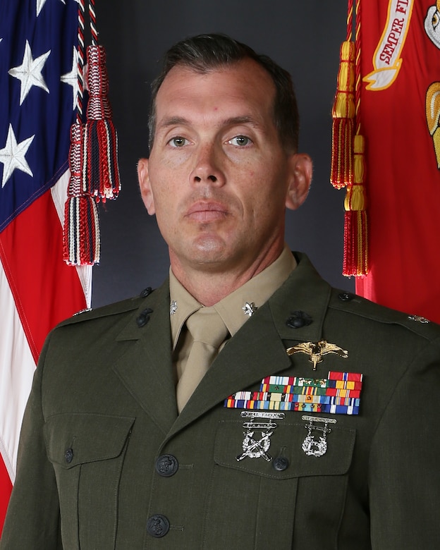 Lieutenant Colonel Gabriel A. Flores' command board photo.