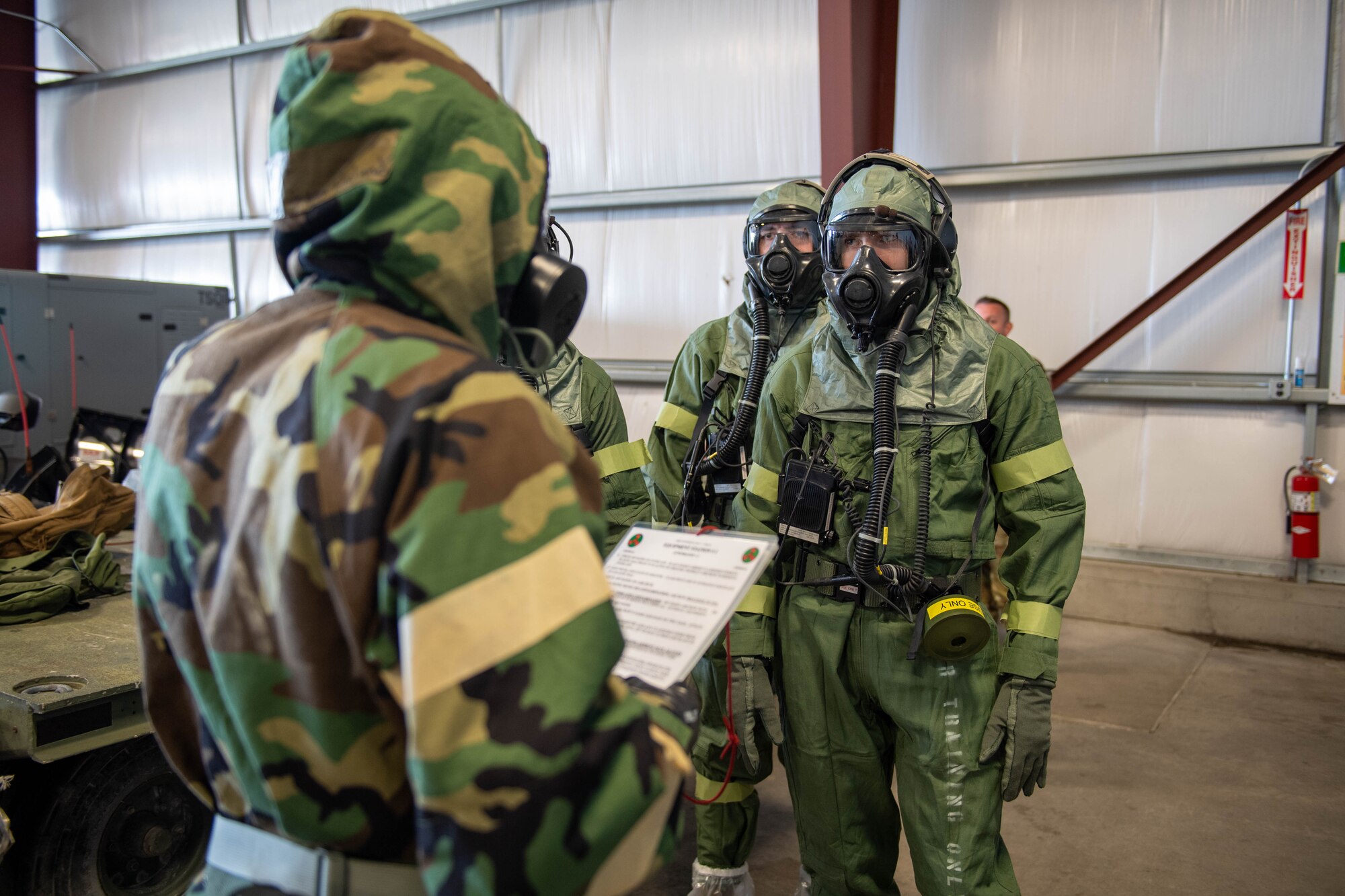 Airmen from across the Pennsylvania Air National Guard’s three wings participated in a forward operating base decontamination scenario involving a simulated chemical attack involving aircrew and ground support personnel as part of Iron Keystone 2024 activities at Fort Drum, N.Y.
