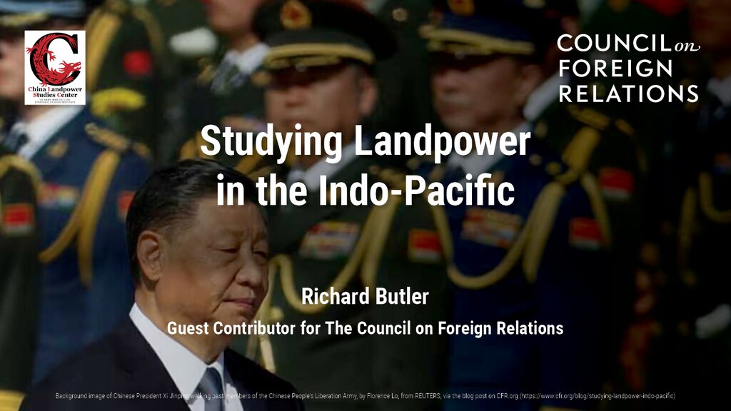 Slide for Studying Landpower in the Indo-Pacific