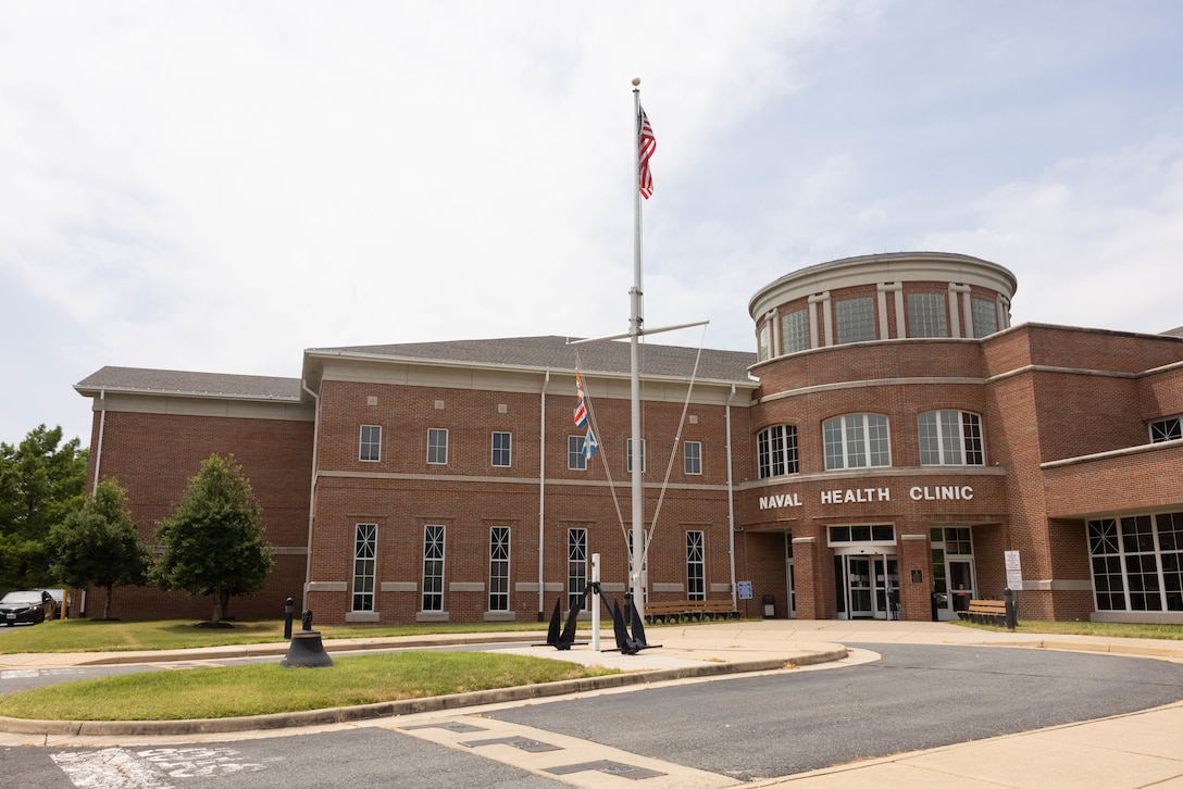 This photo features the Naval Heath Clinic Quantico, on Marine Corps Base Quantico, Virginia, June 26, 2024. Major changes to NHCQ pharmacy are underway as it prepares for renovations. Pharmacy customers will experience suspension of its services and discover a new approach to fill their medications as the pharmacy transitions to a new location by July 22nd. (U.S. Marine Corps photo by Cpl. Darien Wright)