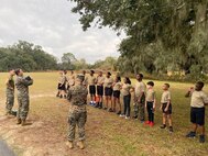 The Young Marines is designed to strengthen the lives of America's youth by teaching the importance of self-confidence, academic achievement, honoring veterans, good citizenship, community service and living a healthy, drug-free lifestyle. The Albany unit’s leadership is not well positioned to bring in the training elements, uniform basics and values and traditions of the Marine Corps on their own, so those from Marine Corps Logistics Base Albany who wear the real Marine uniform are stepping in. (Courtesy Photo)