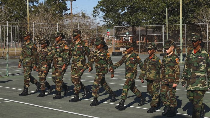 The Young Marines is designed to strengthen the lives of America's youth by teaching the importance of self-confidence, academic achievement, honoring veterans, good citizenship, community service and living a healthy, drug-free lifestyle. The Albany unit’s leadership is not well positioned to bring in the training elements, uniform basics and values and traditions of the Marine Corps on their own, so those from Marine Corps Logistics Base Albany who wear the real Marine uniform are stepping in. (Courtesy Photo)