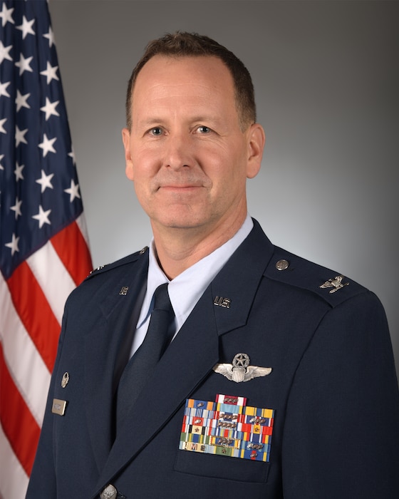 Portrait of Col. Bart Van Roo, 115th Fighter Wing commander.