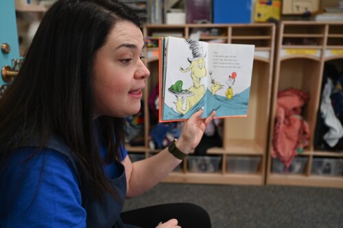 Image of a woman reading