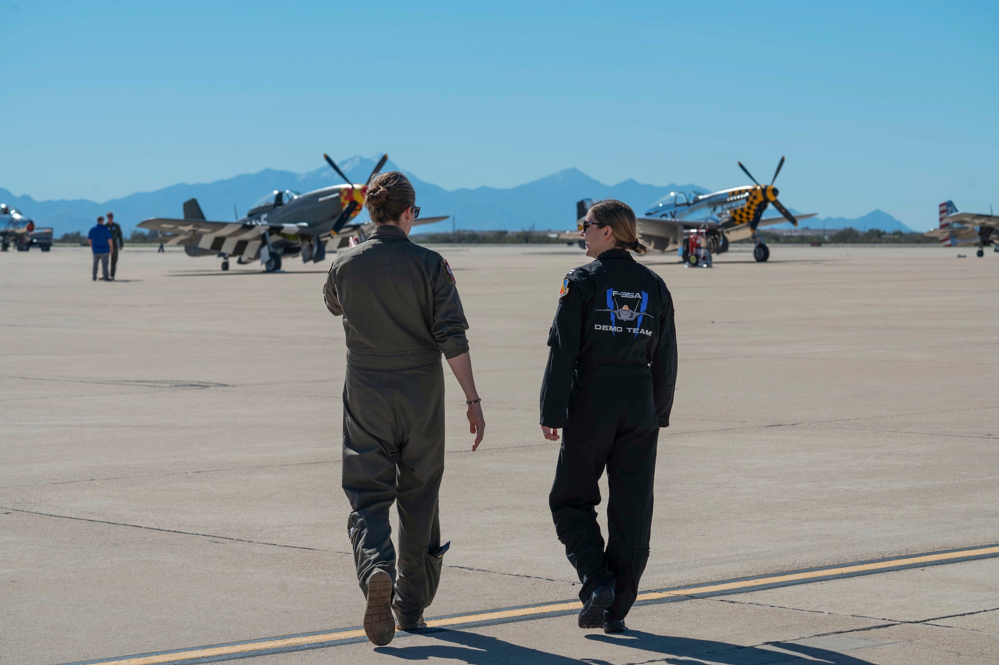 a photo of two female pilots