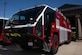 One of two new fire trucks sit on display outside of Fire Station 2 at Joint Base Andrews, Md., March 1, 2024.