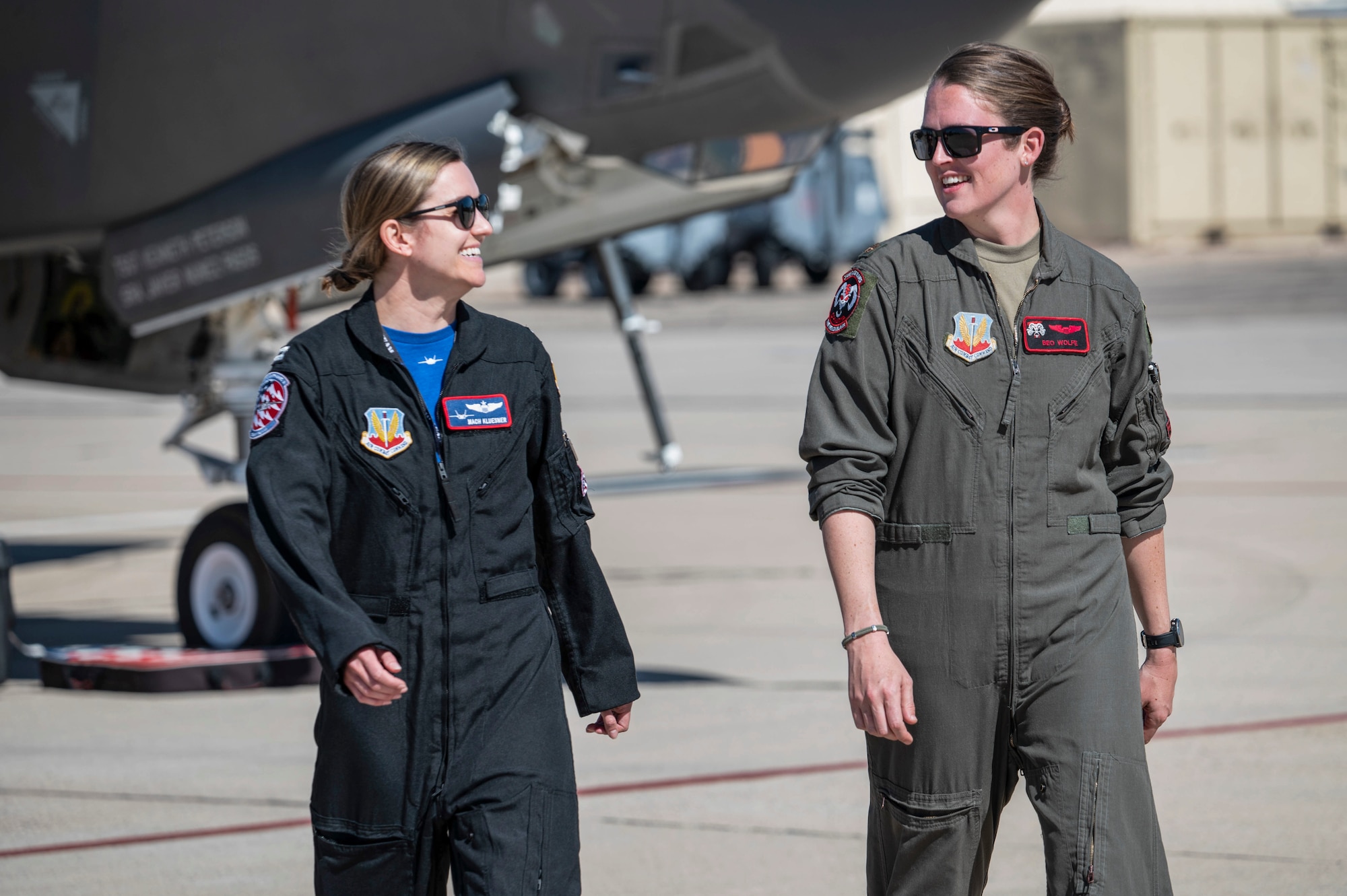 A photo of two pilots