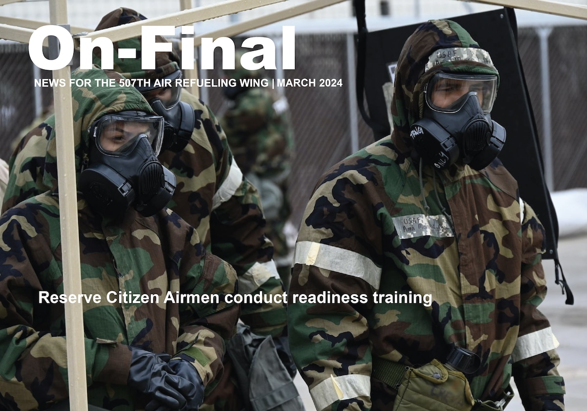 Airmen training for chemical warfare
