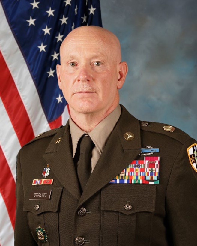 DA official photo of CSM Robert Stirling as the command sergeant major of the 451st ESC.