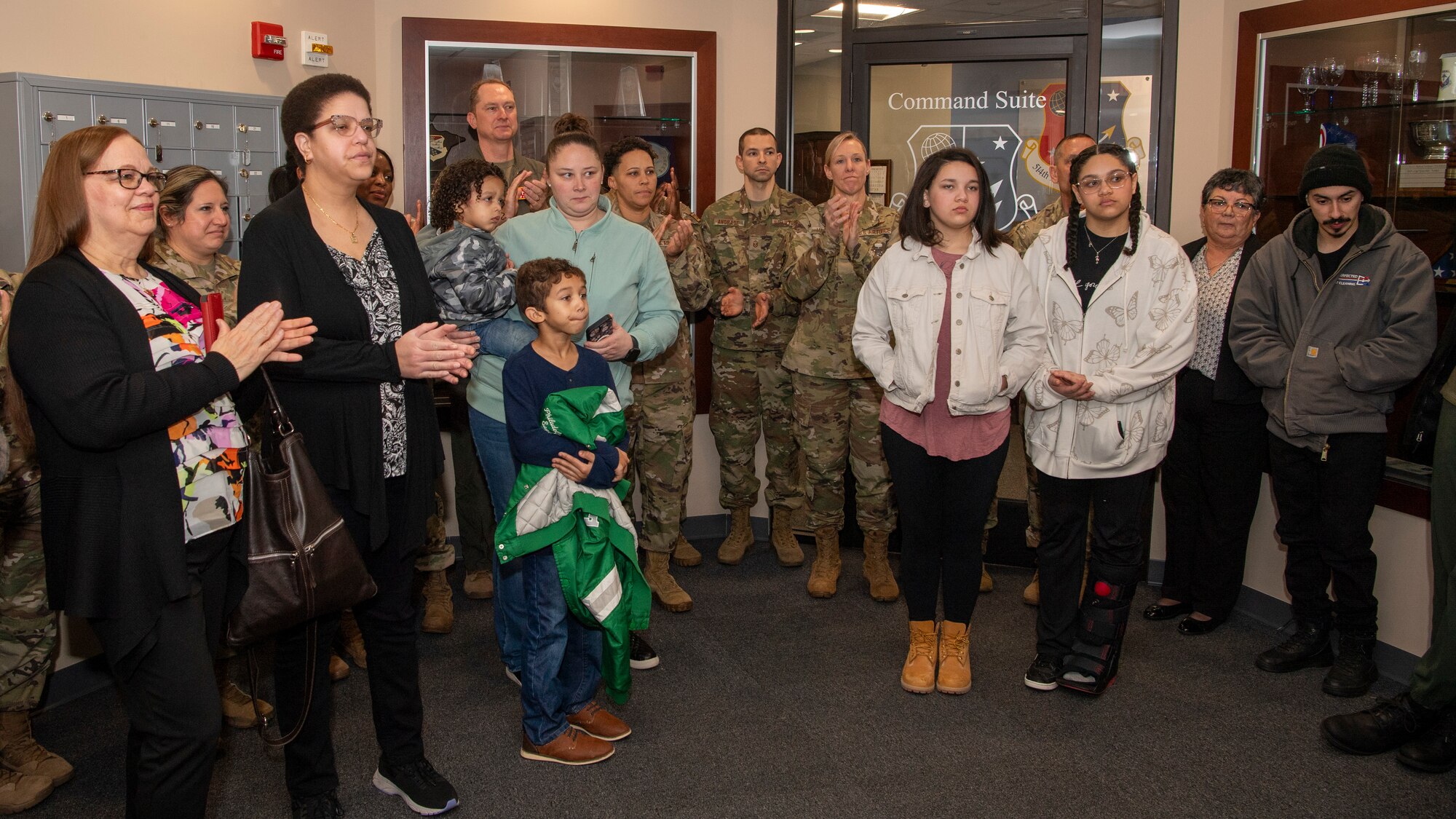 The 514th Air Mobility Wing unveiled a plaque dedication for Chief Master Sgt. Corinne E. Aimable at the 514th AMW Wing headquarters at Joint Base McGuire-Dix-Lakehurst, New Jersey, March 2, 2024. In attendance at the plaque dedication were members of the Aimable family and many Airmen who consider themselves blessed to have had the chief as a mentor and as a friend. Aimable was laid to rest on July 18, 2023, after a two-year battle with cancer.