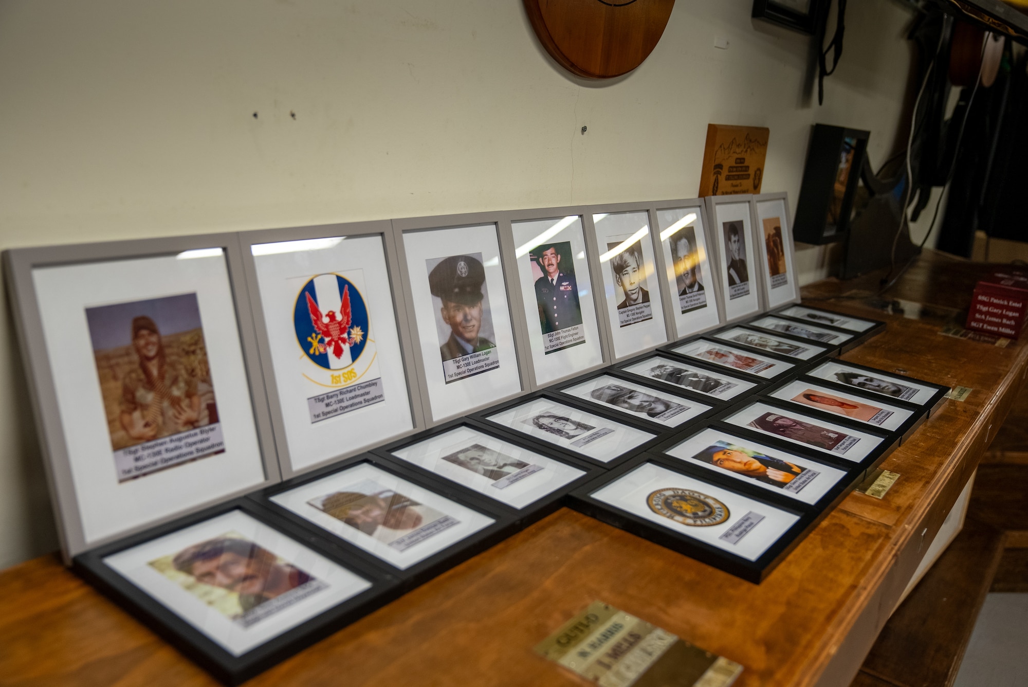 Portraits of the lost service members belonging to the STRAY 59