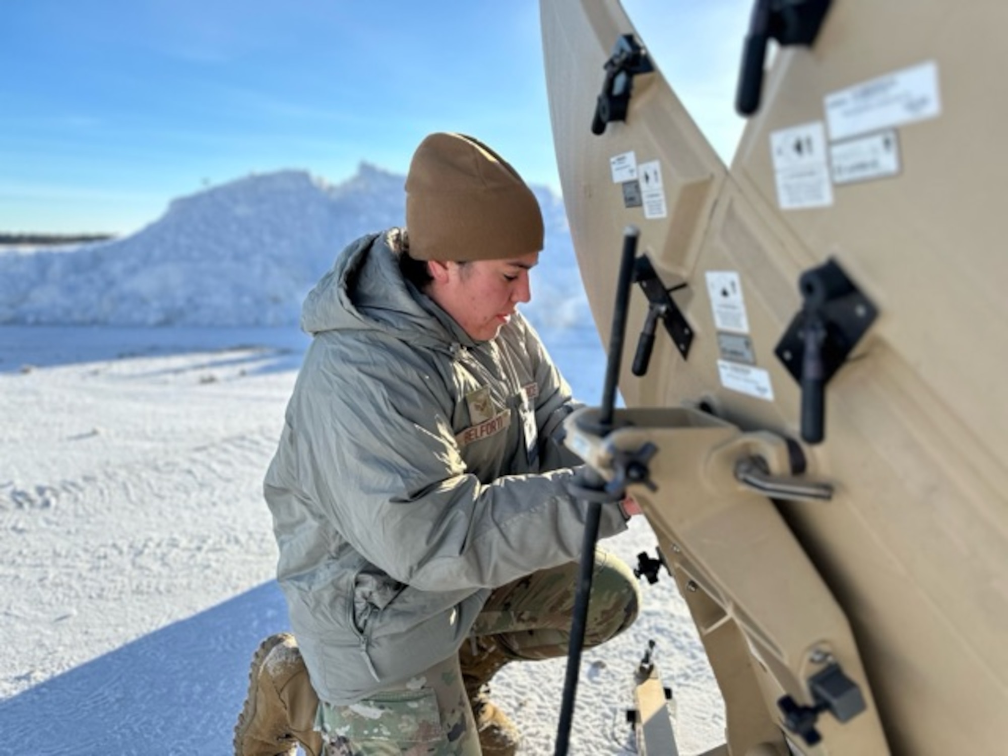 U.S. Air Force Airmen deployed to Sweden, Feb. 23 to provide Base Operating Support Integrator (BOS-I) for Bomber Task Force 24-2, currently underway at Luleå-Kallax Air Base