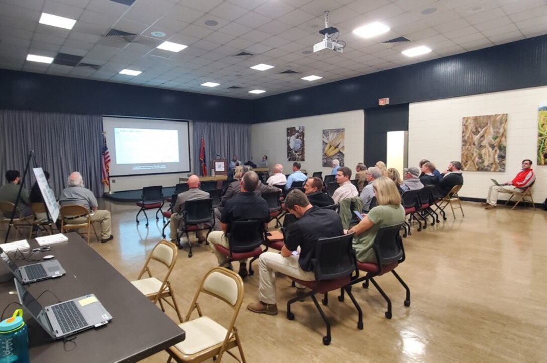 The U.S. Army Corps of Engineers hosted public scoping meetings for the Lower Mississippi River Comprehensive Management Study (LMR Comp) at Stoneville, MS on Feb. 28..

The meetings consisted of a remote overview presentation and followed by an on-site open house to meet with and collect input from the public.
