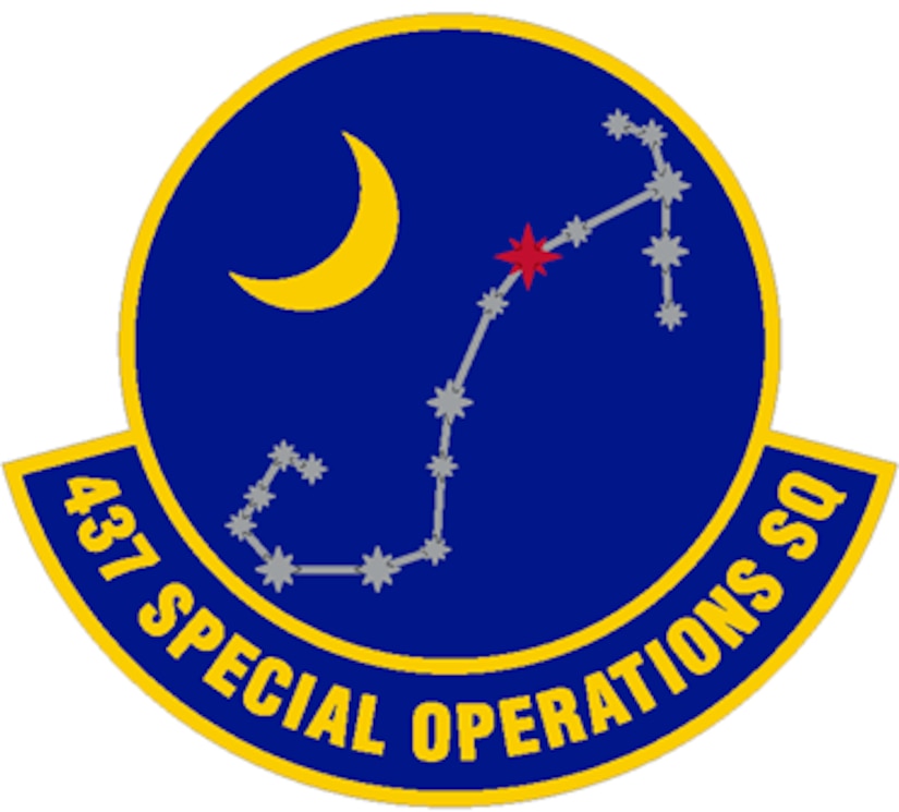 A graphic of the 437th Special Operations Squadron patch.