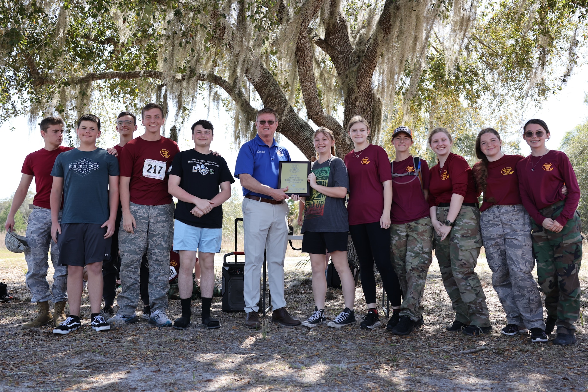 AFJROTC National Orienteering Championships Junior Varsity Team Award Winners