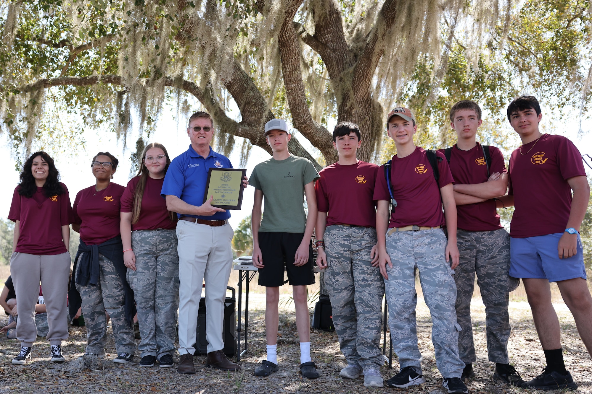 AFJROTC National Orienteering Championships Freshman Team Award Winners