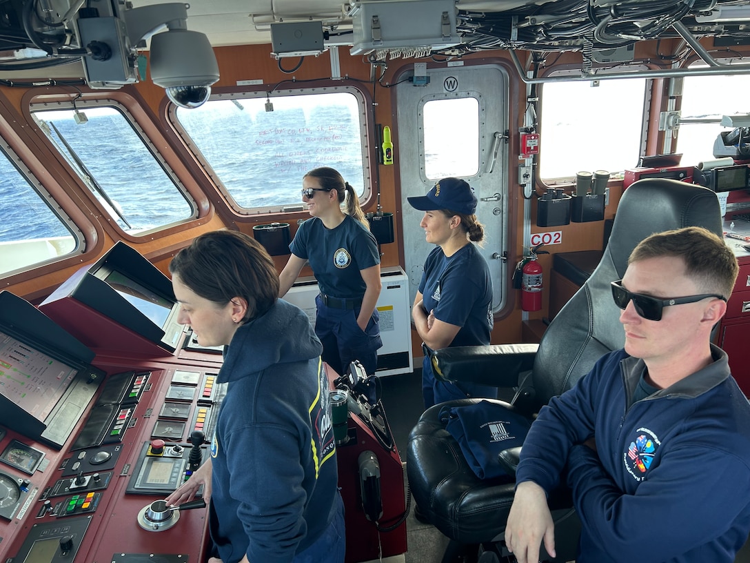 Following efforts with Kiribati partners, the USCGC Oliver Henry (WPC 1140) crew conduct the next leg of their expeditionary patrol on Feb. 20 to 27, 2024, spending time in Majuro, Wotje Atoll, and the Exclusive Economic Zone (EEZ) of the Republic of the Marshall Islands (RMI) working with partners, underscoring commitment to maritime security and international cooperation regionally. Underway in support of Operation Blue Pacific, the cutter crew showcased the effectiveness of the U.S. and RMI maritime bilateral agreement, conducting a shared patrol with shipriders emphasizing collaborative efforts in maritime safety, security, and stewardship in terms of resource protection. (U.S. Coast Guard photo)