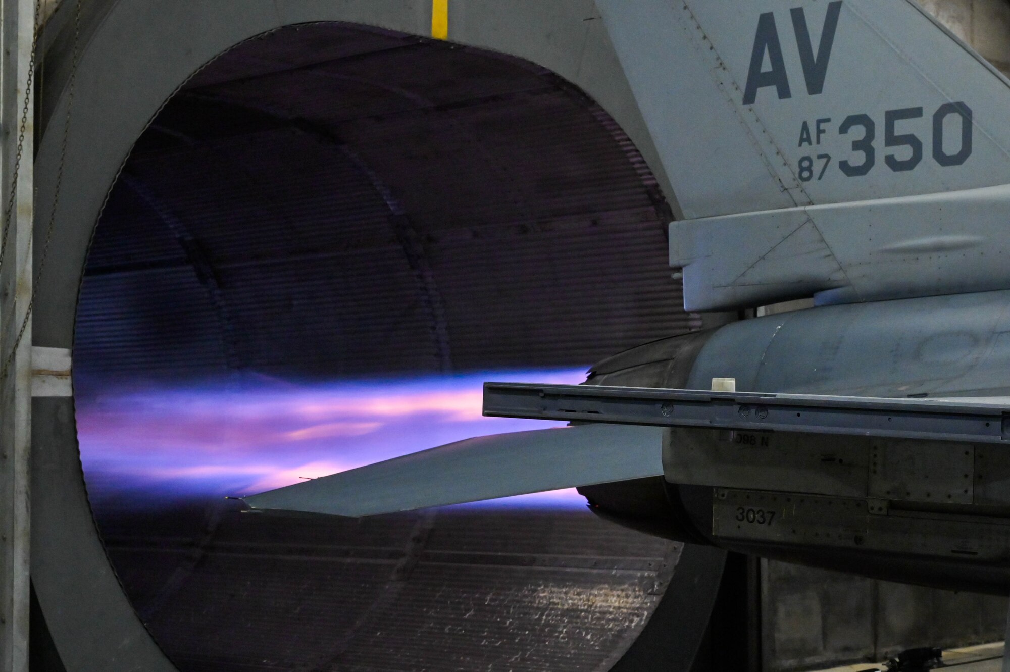 Airmen perform an engine run.