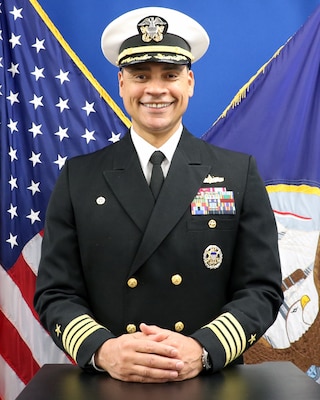 240305-N-N0443-1001 NEWPORT, R.I. -- Official photo of Capt. Joseph Baggett, commanding officer, Surface Warfare Schools Command