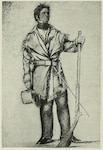 Henry Dodge, in this sketch by George Catlin, during his service in the U.S. Army in the 1830s. Later in the decade he would serve as the first governor of the Wisconsin Territory. Image from Louis Houck’s 1908 book A history of Missouri from the earliest explorations and settlements until the admission of the state into the union.