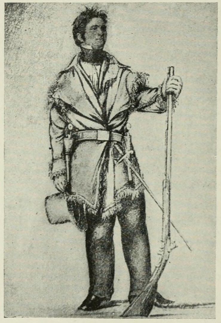 Henry Dodge, in this sketch by George Catlin, during his service in the U.S. Army in the 1830s. Later in the decade he would serve as the first governor of the Wisconsin Territory. Image from Louis Houck’s 1908 book A history of Missouri from the earliest explorations and settlements until the admission of the state into the union.