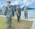 U.S. Marine Corps Brig. Gen. Daniel Shipley, deputy commander, U.S. Marine Corps Forces (MARFORPAC), met with U.S. Naval Base Guam (NBG) Commanding Officer Capt. John Frye during a familiarization tour of the installation, March 4.