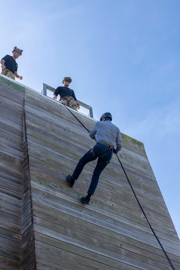 Members of the U.S. Special Operations Command Civilian Leader Development Program recently visited Marine Forces Special Operations Command on Camp Lejeune, North Carolina, Mar. 5, 2024. The visit is designed to give Joint and SOCOM civilian leaders the opportunity to further familiarize themselves with the special operations forces that they support. (U.S. Marine Corps photos by Cpl. Henry Rodriguez)