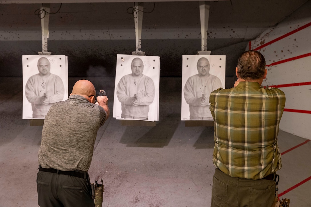 Members of the U.S. Special Operations Command Civilian Leader Development Program recently visited Marine Forces Special Operations Command on Camp Lejeune, North Carolina, Mar. 5, 2024. The visit is designed to give Joint and SOCOM civilian leaders the opportunity to further familiarize themselves with the special operations forces that they support. (U.S. Marine Corps photos by Cpl. Henry Rodriguez)