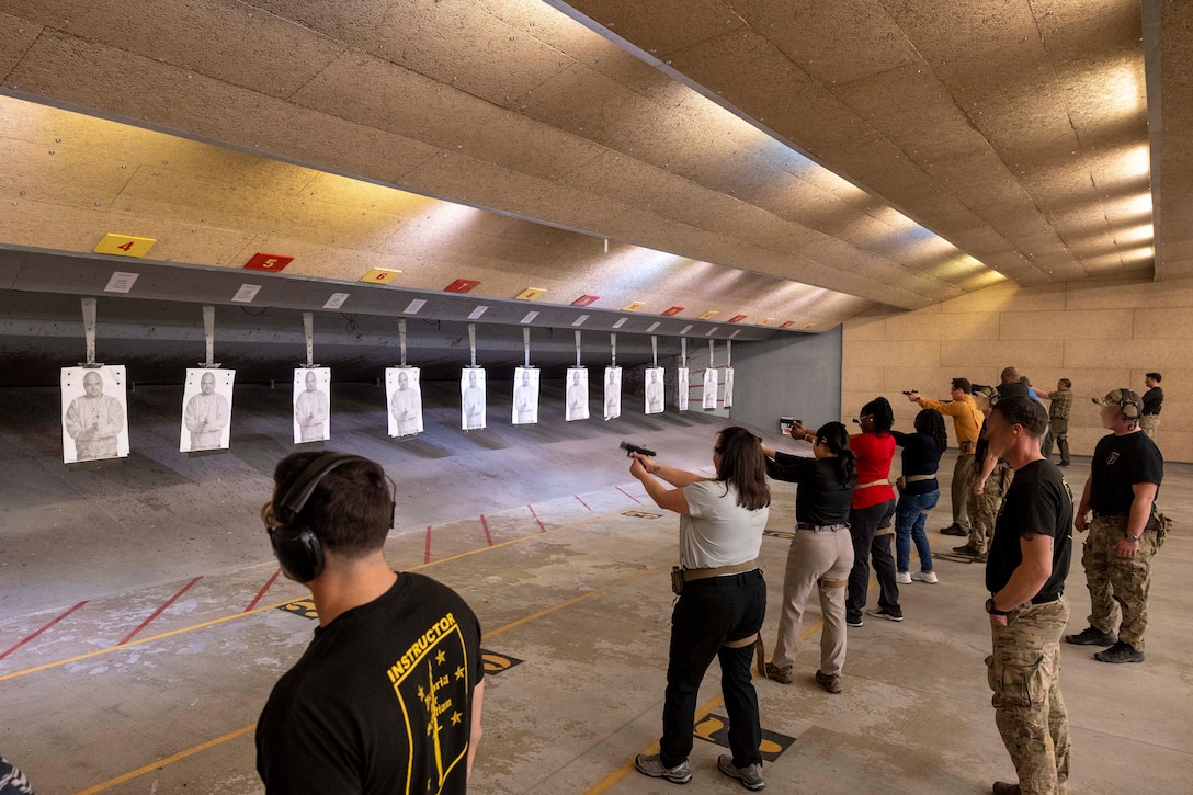 Members of the U.S. Special Operations Command Civilian Leader Development Program recently visited Marine Forces Special Operations Command on Camp Lejeune, North Carolina, Mar. 5, 2024. The visit is designed to give Joint and SOCOM civilian leaders the opportunity to further familiarize themselves with the special operations forces that they support. (U.S. Marine Corps photos by Cpl. Henry Rodriguez)