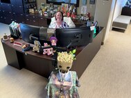 SSC’s Roxy McKee, executive officer for Space Launch Delta 30 displays her Groot fandom for colleagues to enjoy.