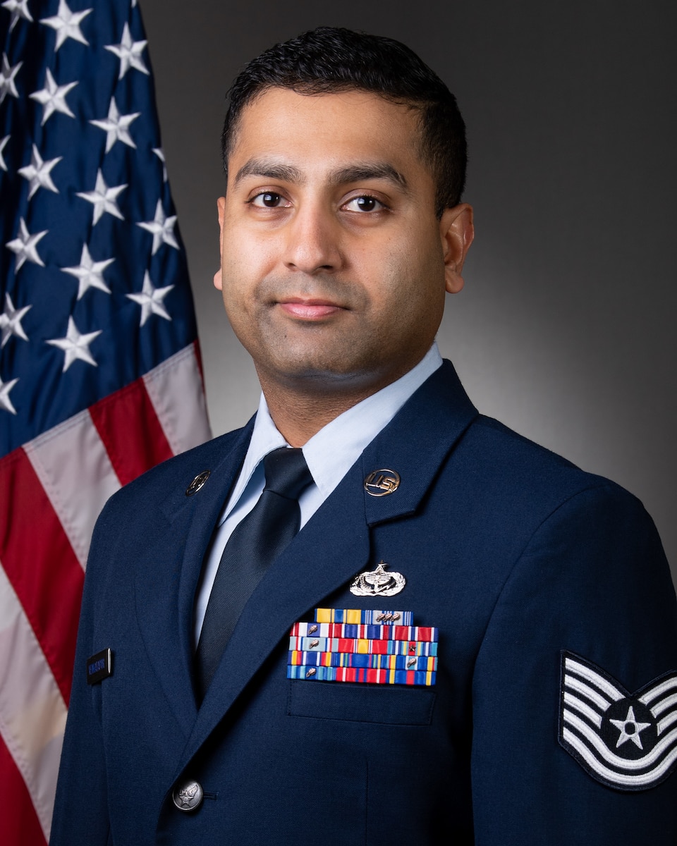 Official portrait of Tech. Sgt. Aditya Venkatapur