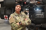 Cpl. Marquita Chase, avionic mechanic, District of Columbia Army National Guard Aviation, stands for a photograph at Davison Army Airfield, Feb. 3, 2024.  DCARNG Aviation is comprised of four different units with women visibly represented in all sections to include pilots, maintainers, supply, operations, administration, and flight paramedics.