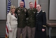 Army Lt. Col. Todd Reed was honored during a retirement ceremony at the Wellman Armory auditorium on Boone National Guard Center in Frankfort March 1, 2024. He has served in the military for 37 years.  (U.S. Army National Guard photo by Sgt. 1st. Class Benjamin Crane)