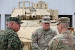 U.S. Army Maj. Gen. Van McCarty, the adjutant general for South Carolina, U.S. Army Brig. Gen. Robin B. Stilwell, director of the Joint Staff of the South Carolina National Guard, and other National Guard leaders meet with Colombian military leaders in Columbia, South Carolina, Feb. 29, 2024. The event was part of a three-day State Partnership Program exchange.